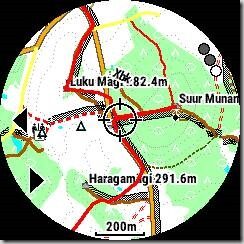 Forerunner 945 MTB Hiking map